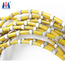 Diamond rope wire saw beads for block stone concrete cutting squaring profiling